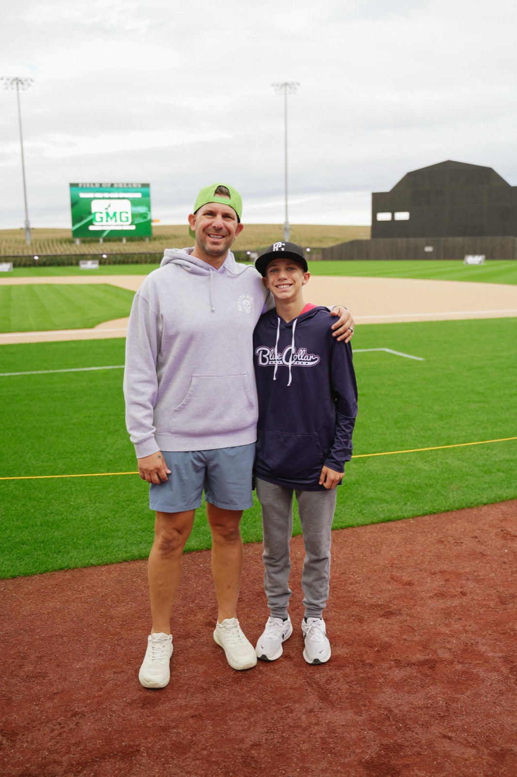 Greg and Colt on the field